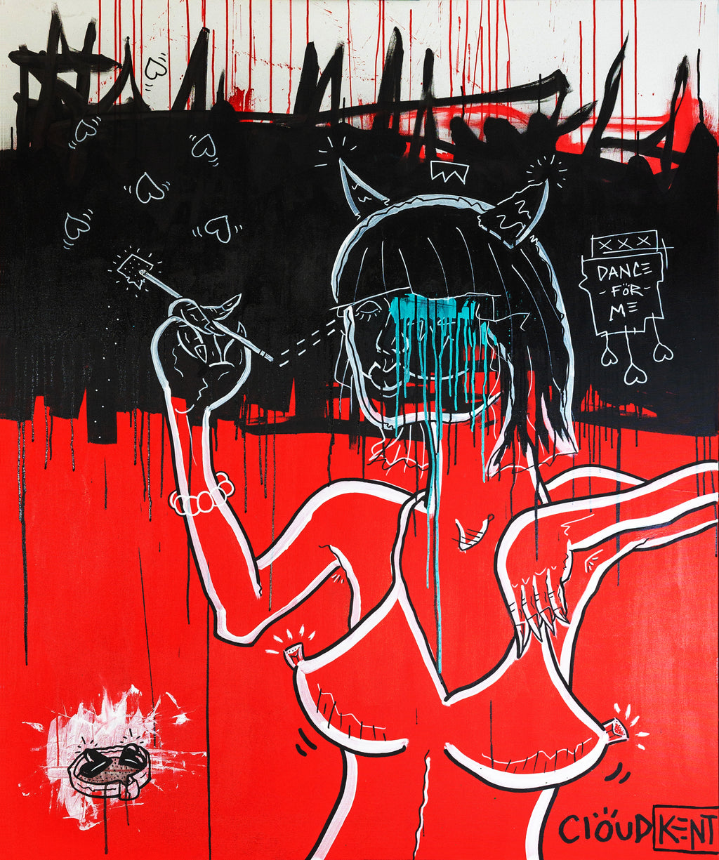 CORAZÓN ENFLAMMÉS — Detail View | Cloud Kent Original Art