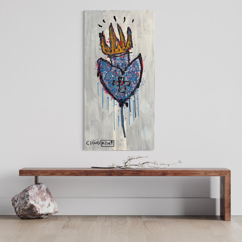 KING AMOUR — Original Painting by Cloud Kent | Spiritual Neo-Pop Expressionism