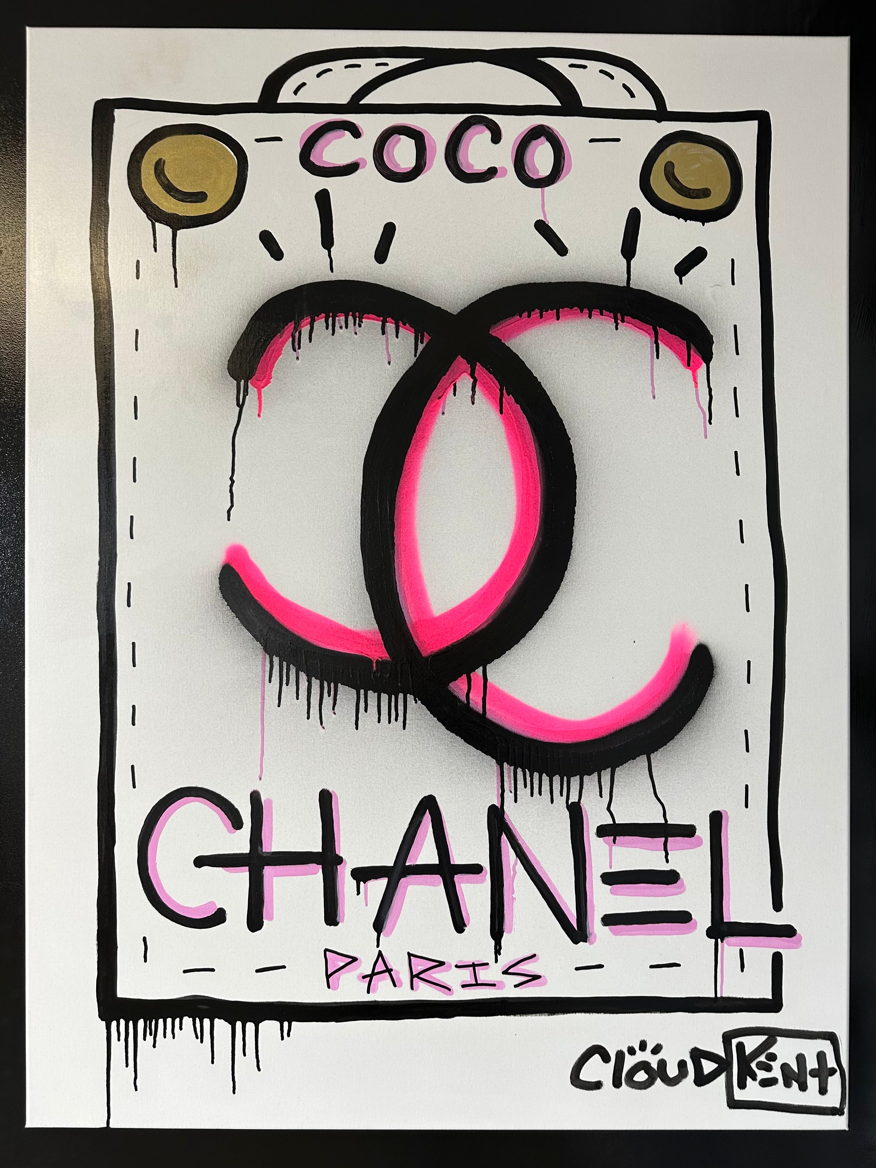 KI$$ OF CHANEL — Original Painting by Cloud Kent | Spiritual Neo-Pop Expressionism