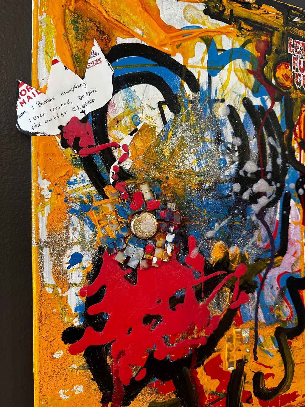 SUNSET OUTTERCHATTER — Original Painting by Cloud Kent | Spiritual Neo-Pop Expressionism
