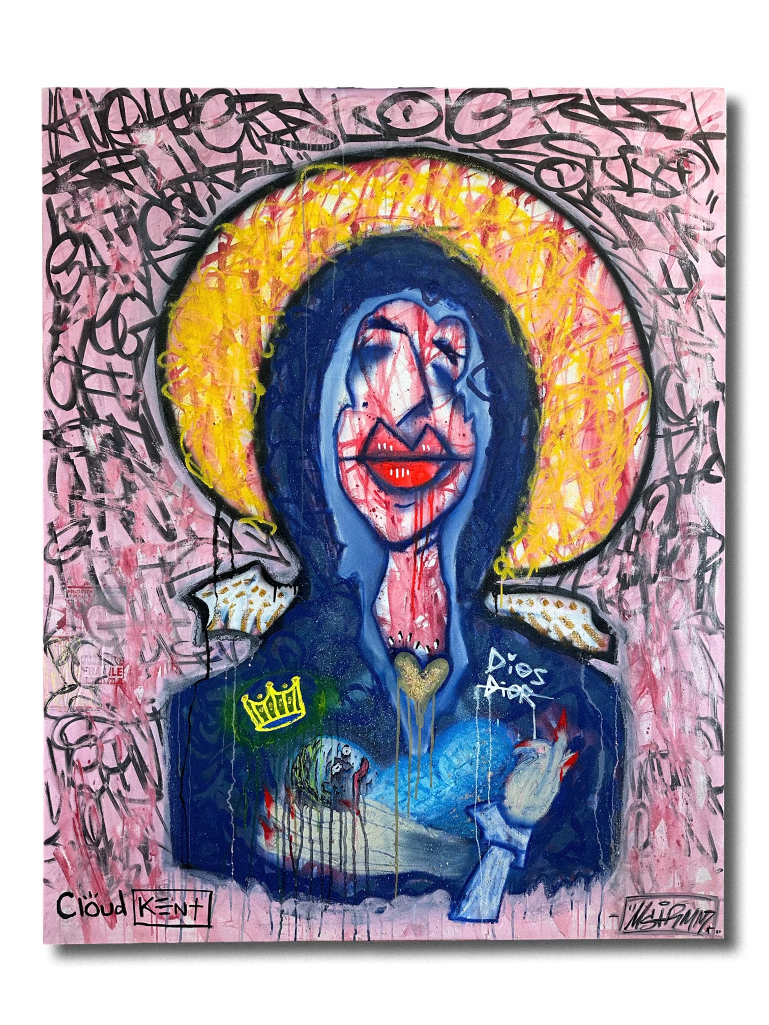 AMOR DE MADRE — Original Painting by Cloud Kent | Spiritual Neo-Pop Expressionism