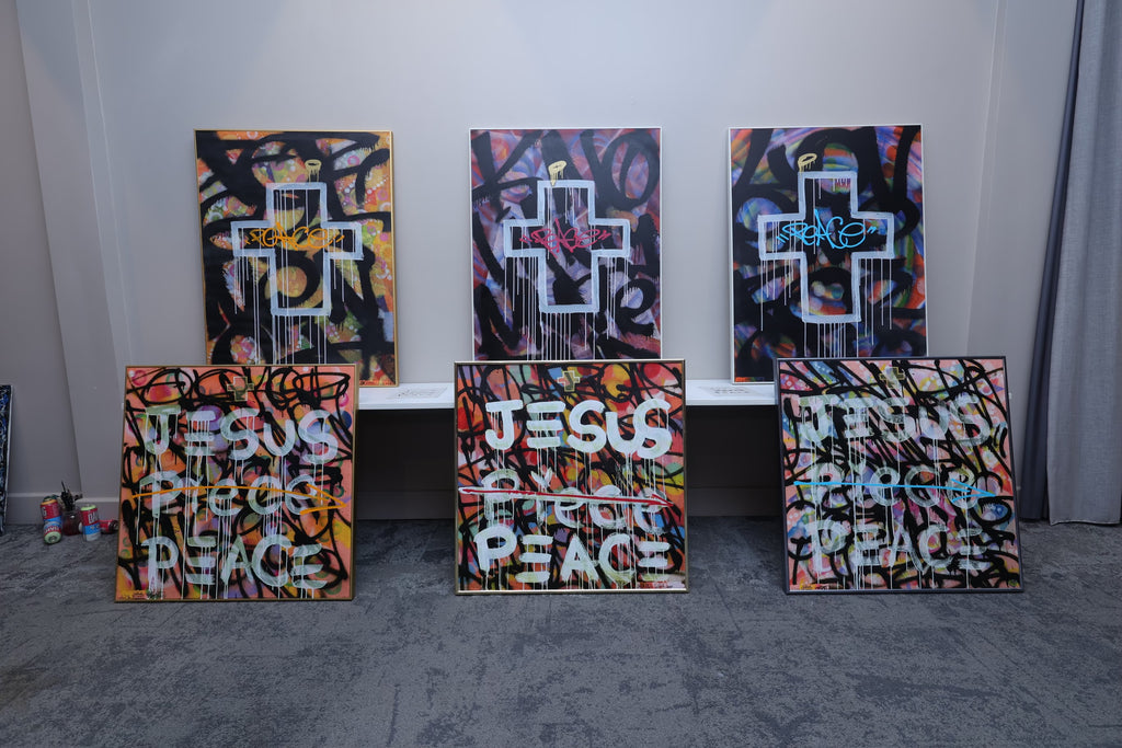 JESUS PEACE Series Bundle — Cloud Kent | Spiritual Neo-Pop Art Collection