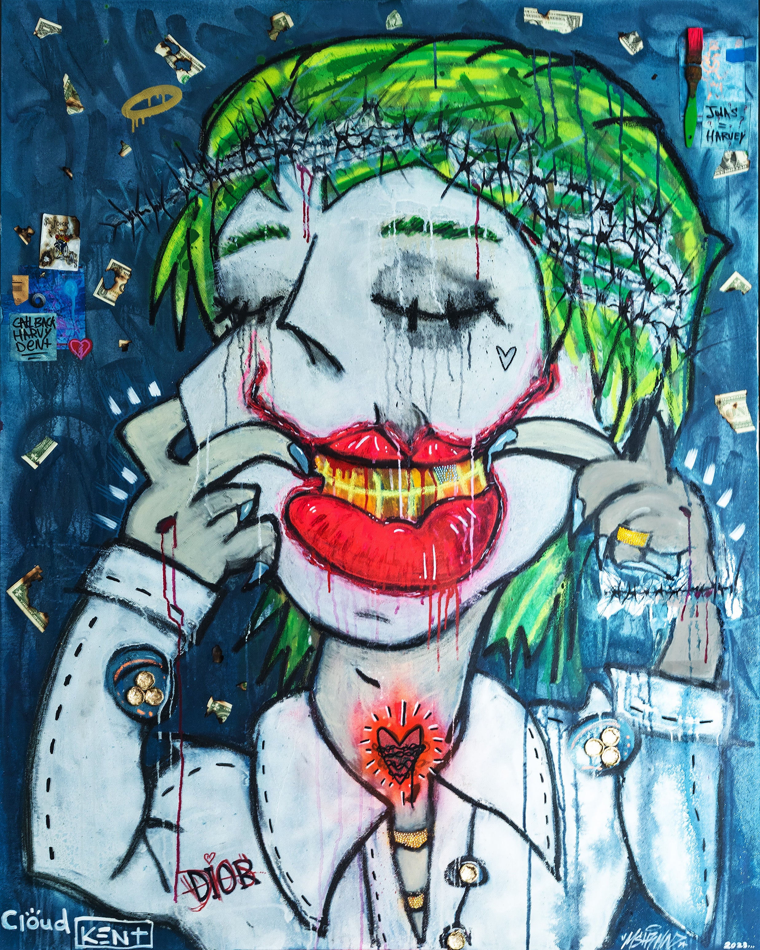 PASSION OF THE CLOWN — Studio Shot | Cloud Kent Painting