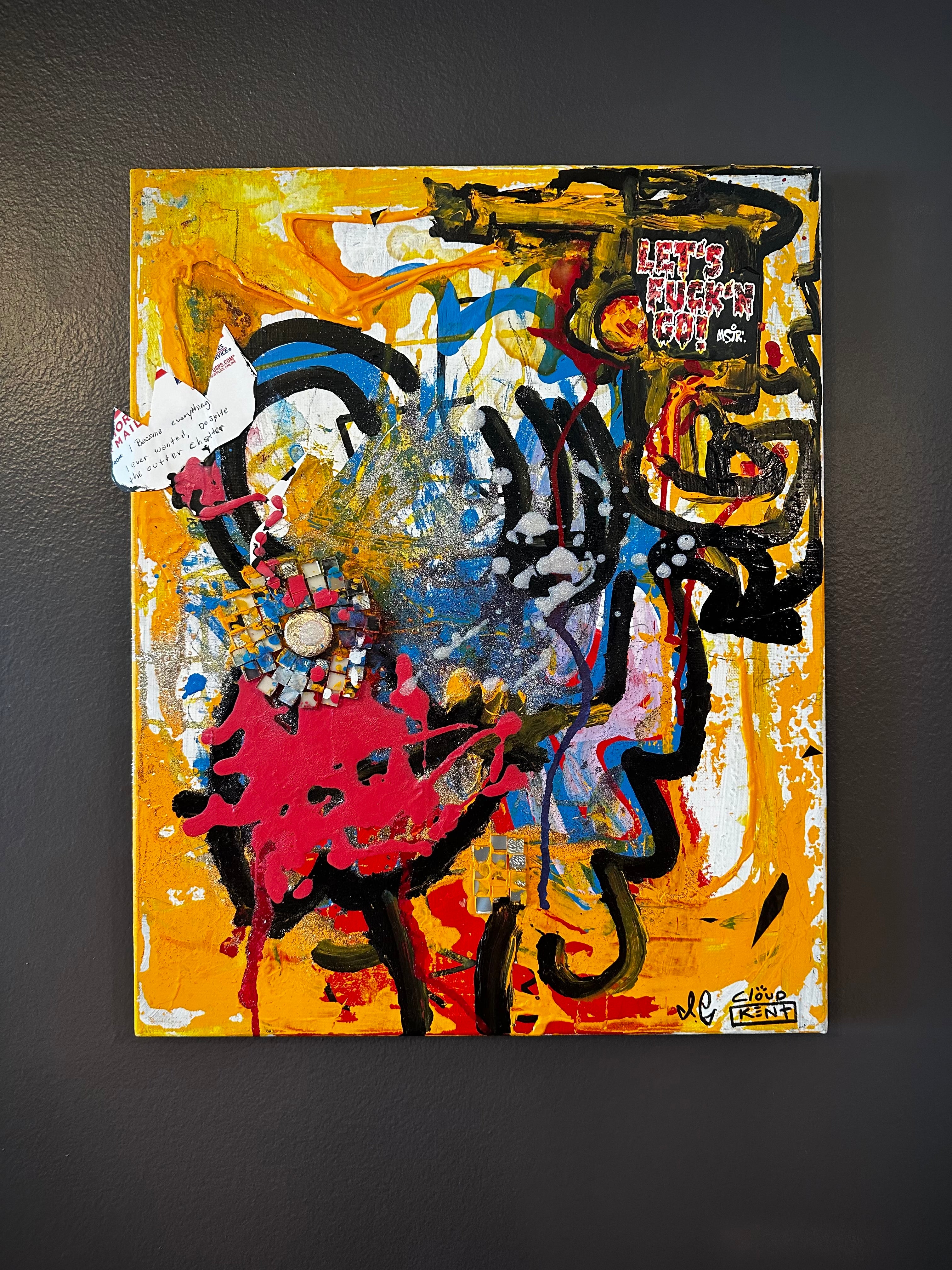SUNSET OUTTERCHATTER — Close Up | Cloud Kent Spiritual Painting
