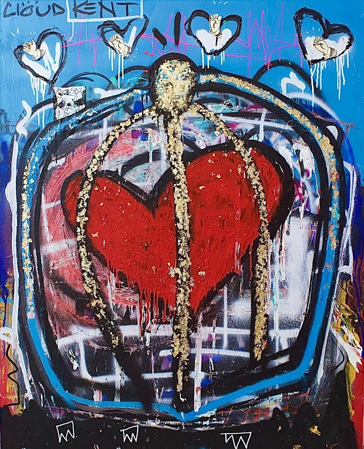 The Crown heART — Signed Art Print by Cloud Kent | Spiritual Neo-Pop Expressionism New York