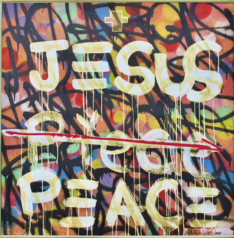 Jesus PEACE Part I — Signed Art Print by Cloud Kent | Spiritual Neo-Pop Expressionism New York